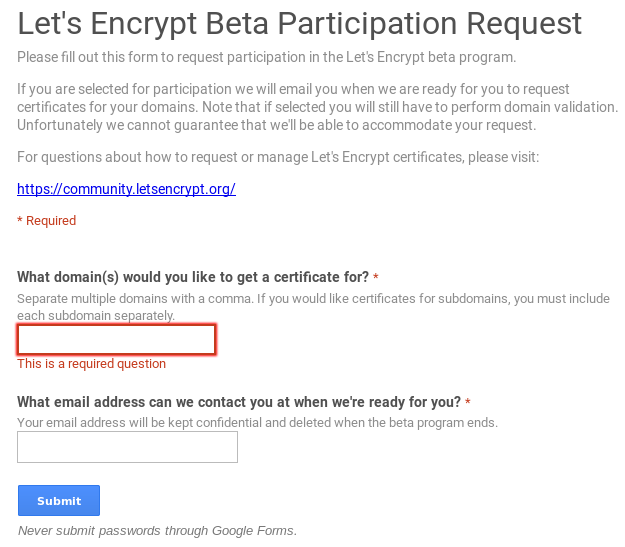 Image letsencrypt